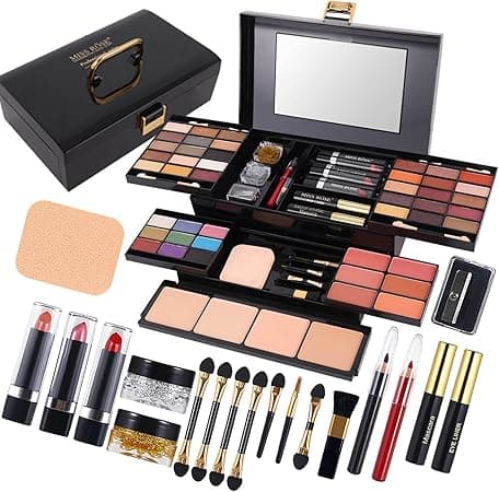 Miss Rose (331Y) - M 54 Colour All In One Gift Makeup Kit Set, Include Eyeshadow Facial Blusher Eyebrow Powder Face Concealer Eyeliner Pencil And A Mirror,Makeup For Women Full Kit(331Y) on Amazon.ae - Price Tracker