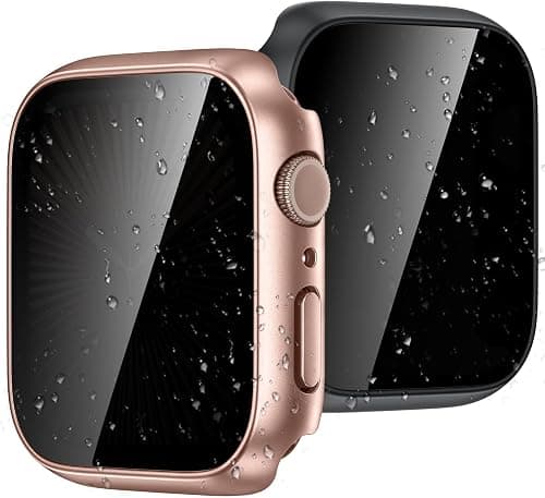 Waterproof Privacy Case for Apple Watch Screen Protector 42mm RoseBlack on Amazon.ae - Price Tracker