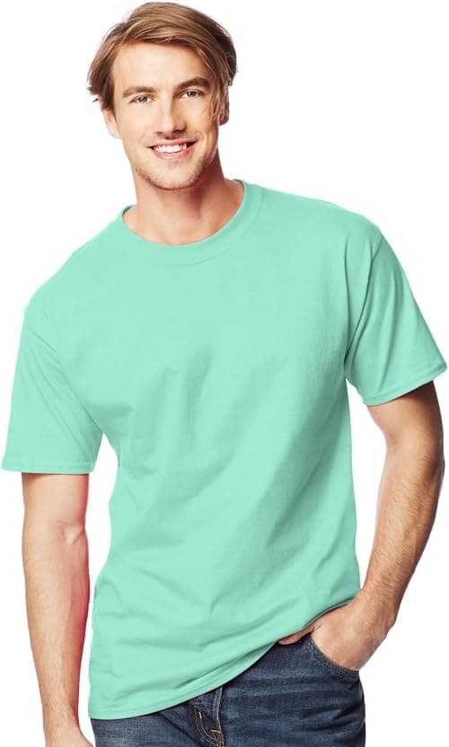 Hanes mens Beefyt T-shirt, Classic Heavyweight Cotton Crewneck Tee, Roomy Fit, 1 Or 2 Pack, Available in Tall on Amazon - Best Deal Finder