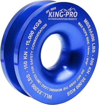 Recovery Ring, 45000 lbs Winch Block Pulley Towing Ring, for ATV UTV SUV Truck Off-Road Vehicle Towing Soft Shackle Recovery(Blue) - Amazon.sa Price Tracker