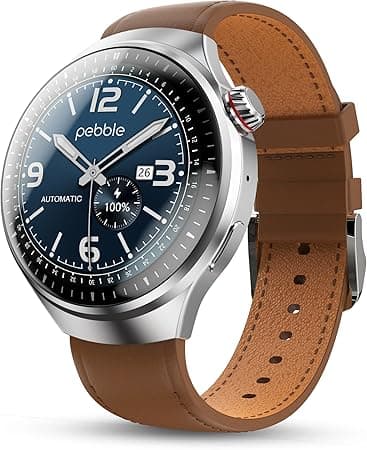 Pebble Dome, 1.52" 3D Spherical AMOLED Display, Premium Metal Build Smart Watch for Men and Women, Wireless Charging, Bluetooth Calling, Long Battery Life, Always-On Display, Whisky Brown on Amazon.ae - Price Tracker