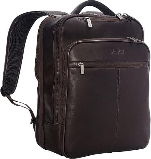 Kenneth Cole Reaction Manhattan Colombian Leather Slim 16" Laptop Checkpoint-Friendly Anti-Theft RFID Business Backpack on Amazon - Best Deal Finder