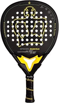 Black Crown - Special Invictus Racquet Tear Shape SC Black EVA Medium Double Tube 100% Carbon 3K Carbon + Unidirectional Control and Precision Rough Sandspin Texture High Durability على Amazon.ae - متتبع الأسعار