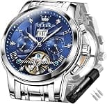 OLEVS Watches for Women Diamond Roman Numerals Easy Read Ladies Watches Silver Dress Day Analogue Two Tone Stainless Steel Designer Waterproof Female Wrist Watch - Amazon.ae Price Tracker