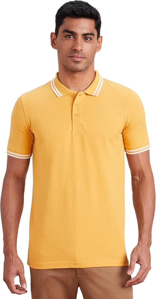 Amazon Brand - Symbol Men's Solid Regular Fit Polo (CT-Single) on Amazon.ae - Price Tracker