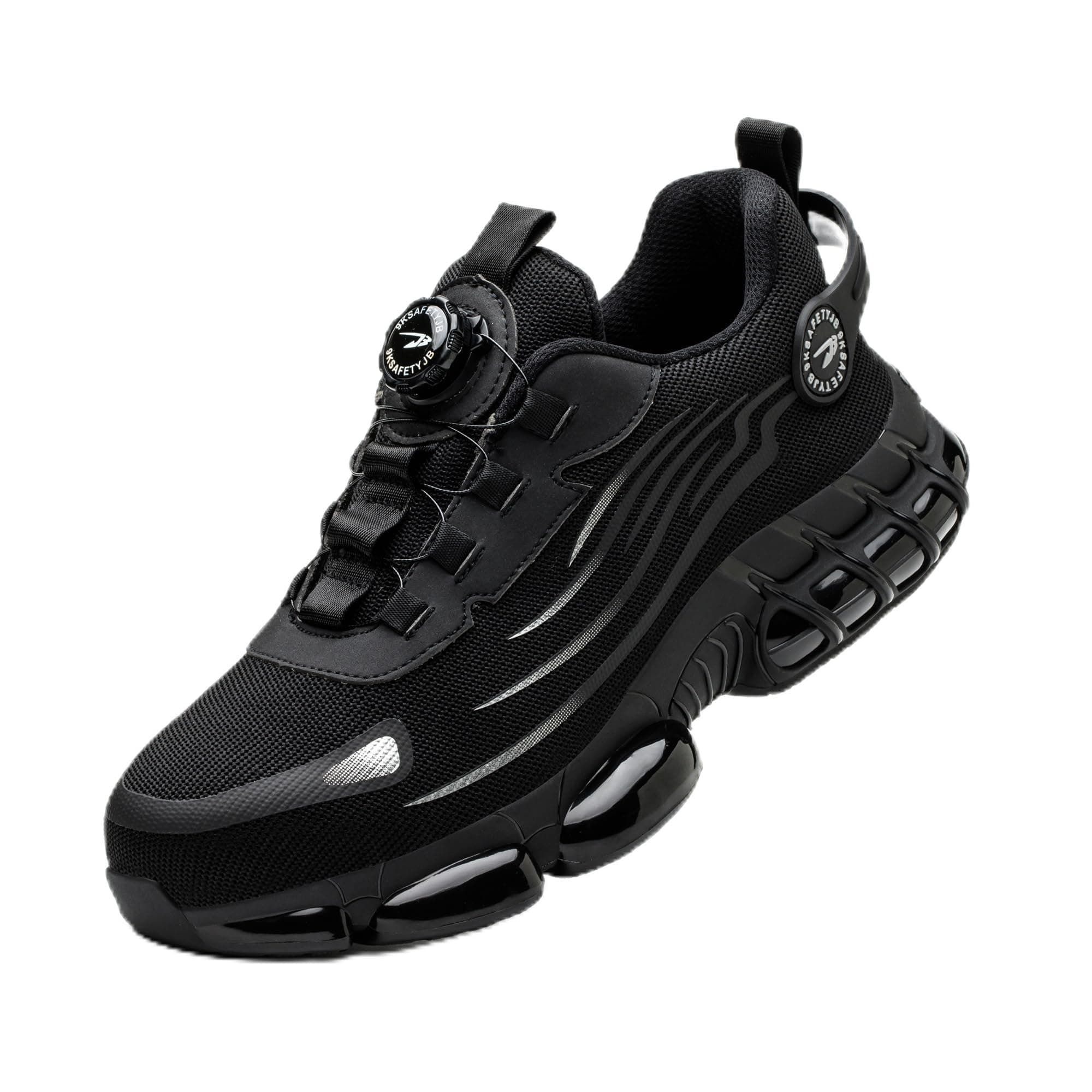 LIWEGHT Safety Shoes Steel Toe for Men Women, Non-Slip Work Shoes, Rotating Laces, Durable Steel Toe Sneakers, Lightweight Composite Toe shoes on Amazon.ae - Price Tracker