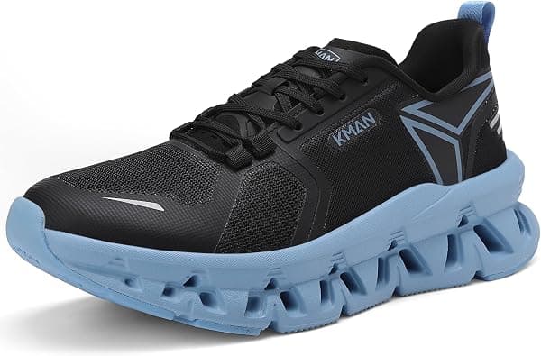 KMAN Mens Running Non Slip Shoes Athletic Gym Workout Sneakers Comfortable Walking Outdoor Trainer Sizes 41-46 on Amazon.ae - Price Tracker