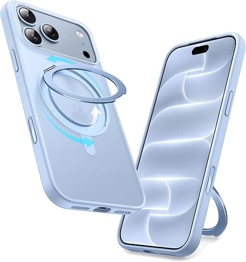 JETech 360° Rotatable Ring Stand Case for iPhone 18 Pro Max, Glacier on Amazon.ae - Price Tracker