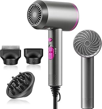 HappyGoo Hair Dryer, Powerful Fast Drying Hairdryer, Millions Negative Ions with 7 Modes, Hairdryers for Women Man on Amazon.ae - Price Tracker