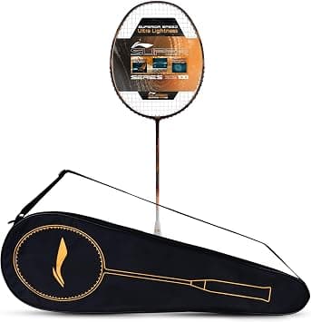 Li-Ning Super Series SS100 Carbon Graphite Badminton Strung Racket with Full Racket Cover (Maroon/White) on Amazon.ae - Price Tracker