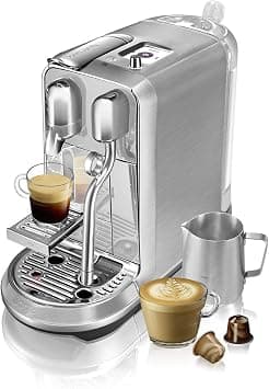 Nespresso Creatista Plus Coffee Machine by Sage, Capsule Espresso Machine, BNE800, Brushed Stainless Steel - متتبع أسعار Amazon.sa
