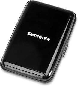 Samsonite® Aluminum RFID Wallet, Black, Black, Modern - Amazon.ae Price Tracker