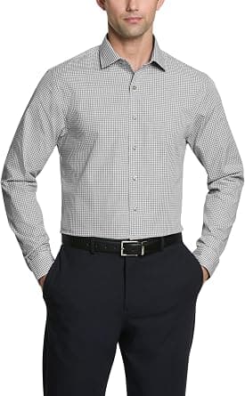 Unlisted by Kenneth Cole Men's Dress Shirt Slim Fit Checks and Stripes (Patterned) on Amazon - Best Deal Finder