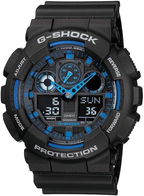 Casio G-Shock Watch For Men Ana-Digi Dial Resin Band - GA-100-1A2 on Amazon.ae - Price Tracker