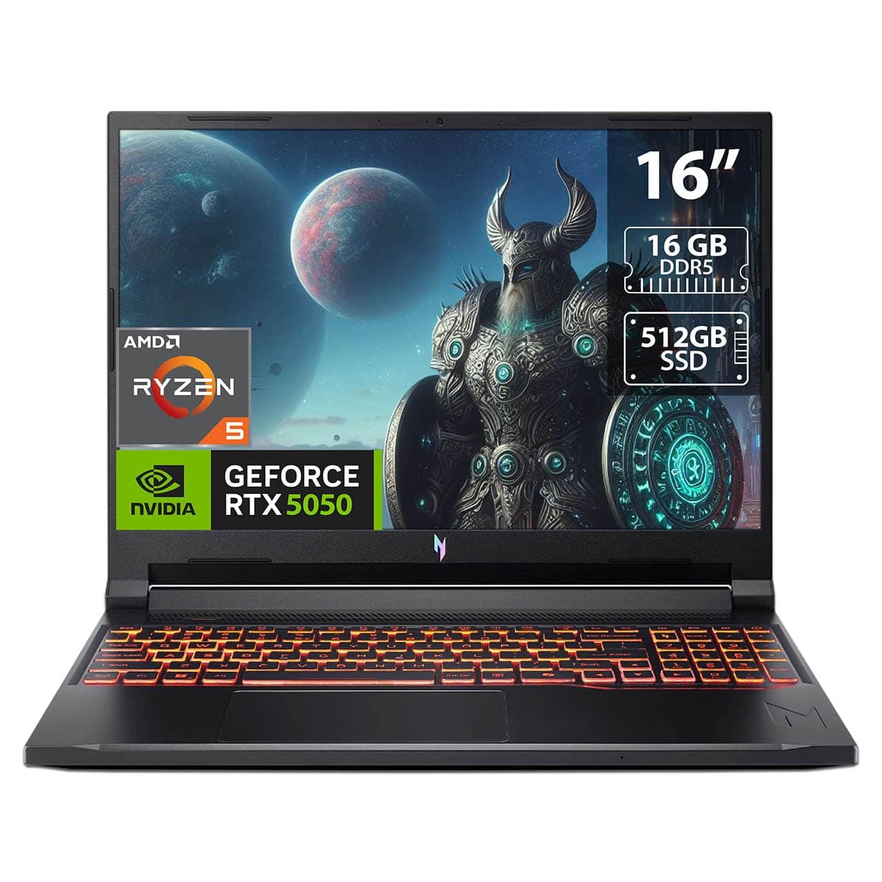Acer Nitro V 16 AI WUXGA IPS 180Hz Gaming Laptop AI PC, AMD Ryzen 5 240 Processor, 16GB RAM, 512GB SSD, NVIDIA® GeForce RTX™ 5050 8GB GDDR7 Graphics, Windows 11,English Keyboard, Obsidian Black on Amazon.ae - Price Tracker
