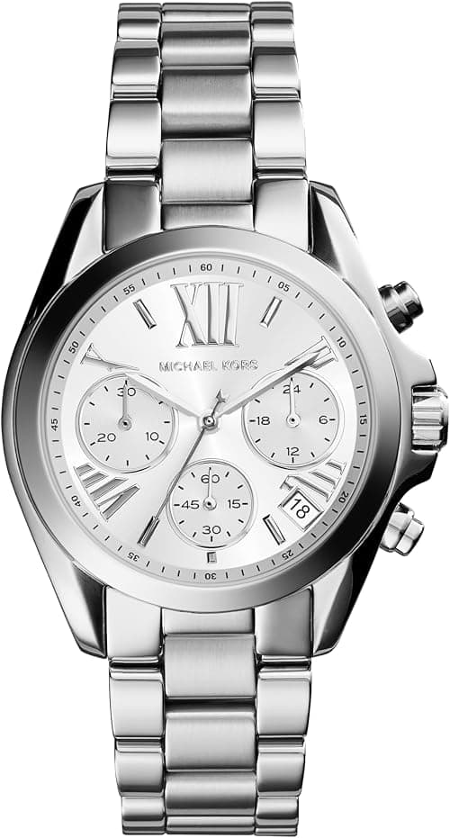 Michael Kors Bradshaw Women's Watch, Stainless Steel Chronograph Watch for Women with Steel or Leather Band on Amazon - Best Deal Finder
