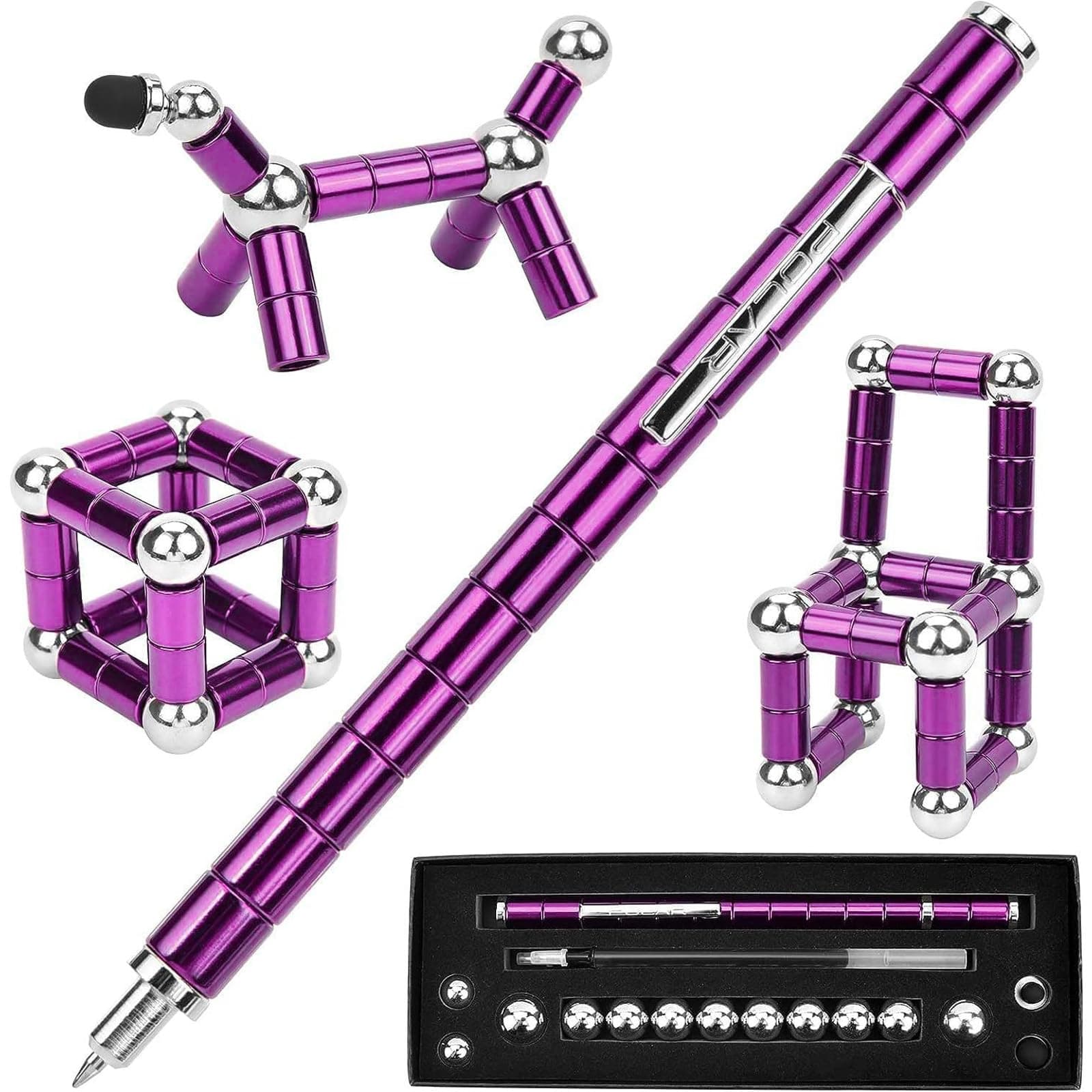 Cool Fidget Gel Pens Gifts -Unique Birthday Men Gifts for Him, Christmas Stocking Stuffers for Teens Boys Gifts, Novelty Son Nephew Gifts, Personalised Stuff Gadgets for Boyfriend Husband (Purple) on Amazon.ae - Price Tracker