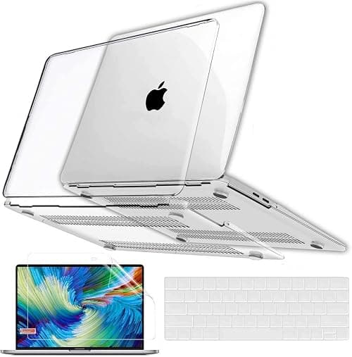 GVTECH For MacBook Pro 13 inch Crystal Clear Case 2024 2023-2016 M1 M2 A2338 A2289 A2251 A2159 A1706 A1989, Plastic Protective Hard Shell Cover, Keyboard Cover, Keyboard Skin for MacBook Pro 13 on Amazon.ae - Price Tracker