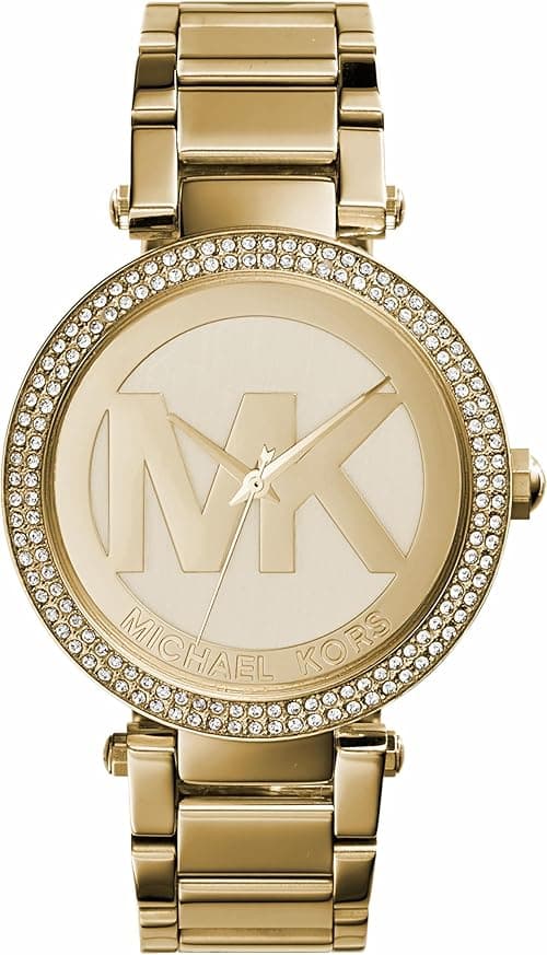 Michael Kors Parker Women's Watch, Stainless Steel and Pavé Crystal Watch for Women with Steel, Leather, or Silicone Band on Amazon.ae - Price Tracker