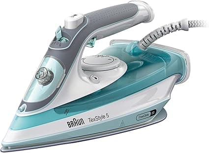 Braun TexStyle 5 Steam Iron, FreeGlide 3D Technology, 2700 Watts, SuperCeramic Coating, Precision Tip, Anti-Drip, 300ml Water Capacity, SI 5017 Green on Amazon.ae - Price Tracker