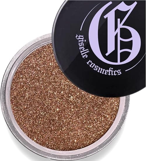 Gypsy Amber Loose Mineral Eye Shadow - Organic, Talc-Free Makeup Palette with Glitter, Shimmer, and Sparkle in Tan, Brown, Nude, and Gold - Perfect for Eye Shadow Looks on Amazon - Best Deal Finder