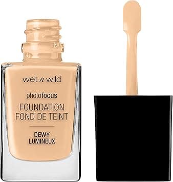 wet n wild Photo Focus Dewy Liquid Foundation Makeup, Soft Beige (Packaging May vary) on Amazon.ae - Price Tracker