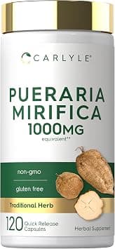 Carlyle Pueraria Mirifica Capsules | 1000mg | 120 Count | Root Extract | Non-GMO & Gluten Free Supplement on Amazon.ae - Price Tracker