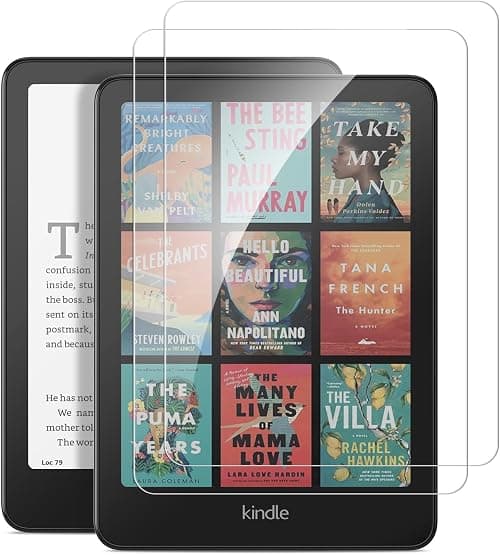 Tempered Glass Screen Protector for 7 Inch Kindle Paperwhite 12th Generation 2024 and for Kindle Colorsoft Signature Edition, 9H Hardness Anti-Scratch High Definition Shield, 2 Pack على Amazon.ae - متتبع الأسعار