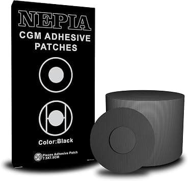 Nepia 30 Pcs Black CGM Sensor Patches | Waterproof Adhesive for Dexcom G7/Libre1 2 3/Enlite | 14 Days Long-Lasting Protection | Sweatproof Sensor Covers with Comfortable Fit for Active Lifestyle on Amazon.ae - Price Tracker