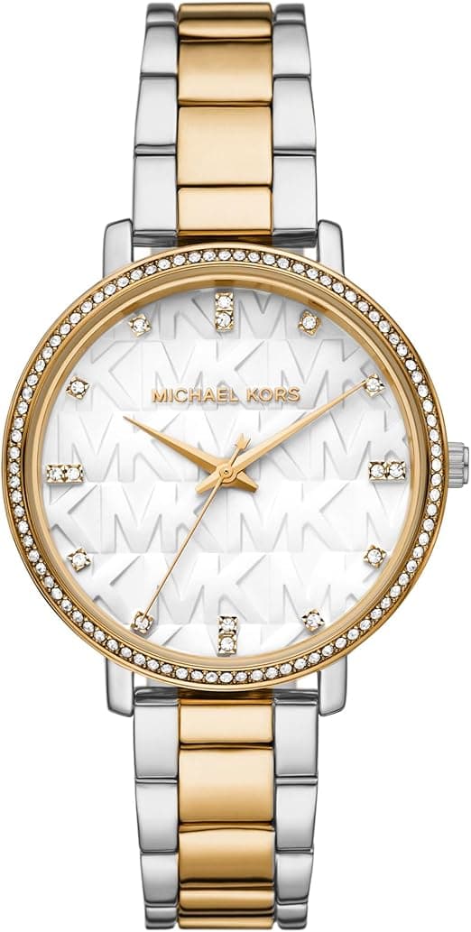 Michael Kors Pyper Uhr für Damen, Quarzwerk mit Edelstahl- oder Lederarmband on Amazon.ae - Price Tracker