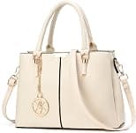 Purse and Handbags for Women, 3 Zip Compartments Tote Bag Designer Shoulder Purse Top Handle Satchel Bags - Amazon.ae Price Tracker
