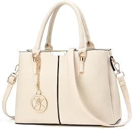 Purse and Handbags for Women, 3 Zip Compartments Tote Bag Designer Shoulder Purse Top Handle Satchel Bags - Amazon.ae Price Tracker