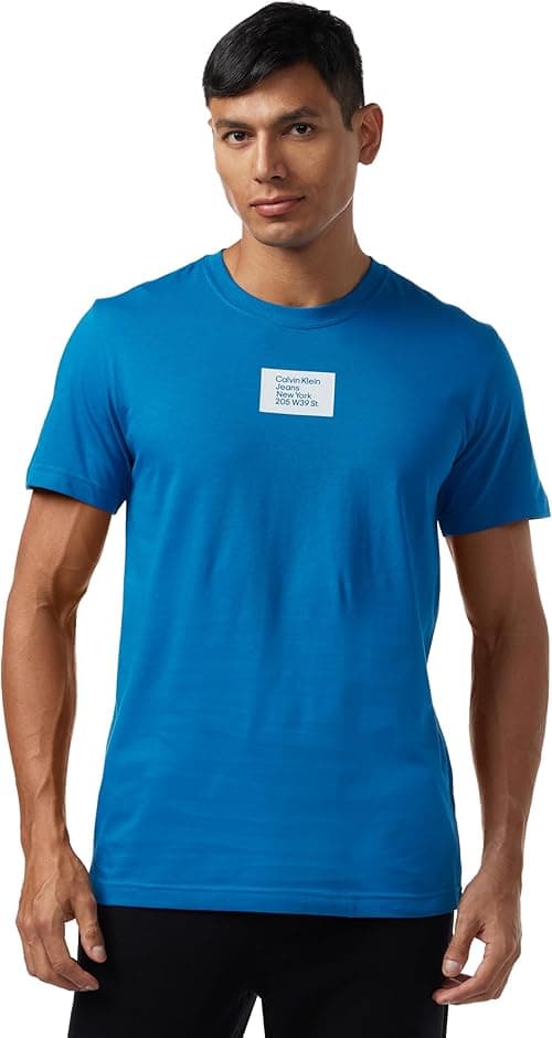 Calvin Klein Jeans Men's Colored Address Small Box Tee Colored Address Small Box Tee on Amazon.ae - Price Tracker