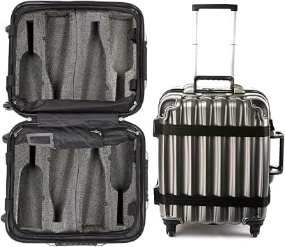 VinGardeValise® Petite Wine Suitcase – 8-Bottle Travel Luggage, TSA-Approved, Durable Hard Shell, Shockproof Foam, Secure Bottle Protection for Enthusiasts & Collectors - Silver on Amazon - Best Deal Finder