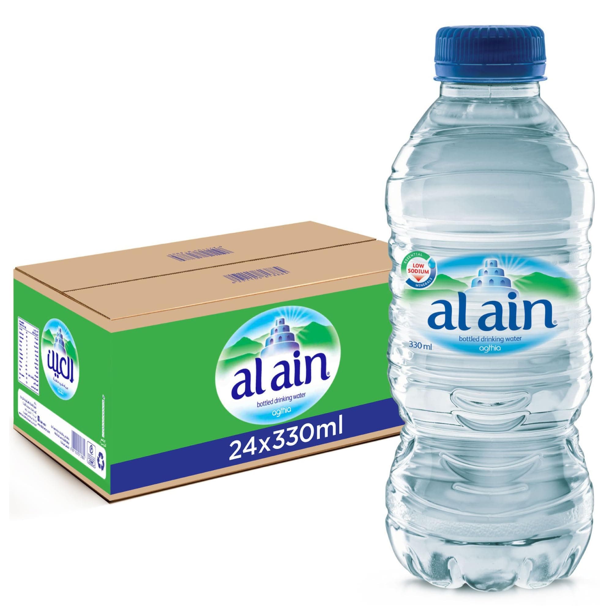 Al Ain Bottled Drinking Water Low Sodium Value Pack 24 x 330 ml on Amazon.ae - Price Tracker