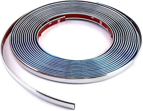 QWORK Automotive Chrome Trim Molding, 1/2 inch Wide 26FT DIY Moulding Trim Strip Line Decoration for Car/Truck Door Window Side Scratchproof على Amazon.ae - متتبع الأسعار