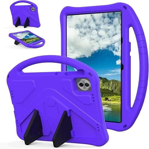 Gruattreay Shockproof Case Compatible with Honor Pad 10 12.1 Inch (2025), Lightweight EVA Kids Friendly Shockproof Protective Cover with Invisible Bracket and Handle (Purple) على Amazon.ae - متتبع الأسعار