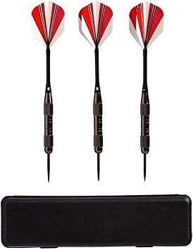 B Best Sporting Darts Metal Tip I Tournament Darts Missile with Case I 3 Professional Darts of 20 g with Metal Tip I Darts with Metal Shaft & Metal Tip I Dart Accessories on Amazon.ae - Price Tracker
