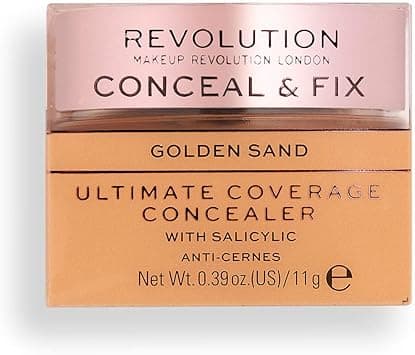 Revolution Beauty London, Conceal and Fix, Ultimate Coverage, Concealer, Golden Sand, 11g on Amazon.ae - Price Tracker