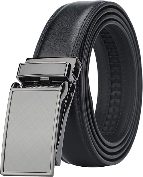 HIMI Men's Comfort Genuine Leather Ratchet Dress Belt with Automatic Click Buckle on Amazon.ae - Price Tracker