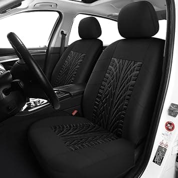 Pariitadin Car Seat Covers Front Pair, Washable and Breathable Seat Covers for Cars, Universal Fit Car Interior Covers for Most Sedan Truck SUV, Black على Amazon.ae - متتبع الأسعار