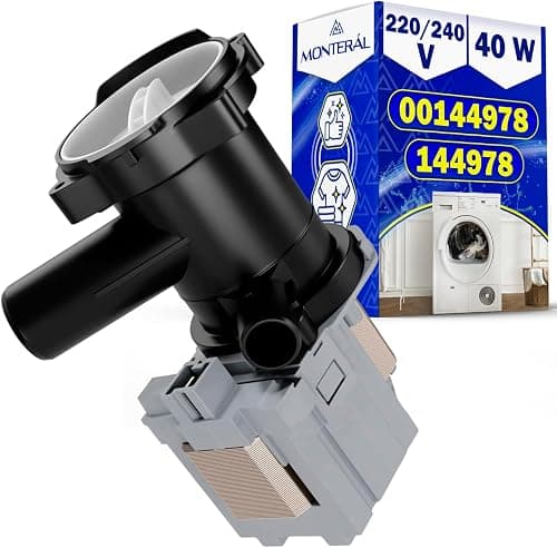 Electric Washer Pump 220/240V 40W with Original Code 00144978 144978 00145787 145787 for Siemens for Bosch - MADE IN EU - 10 Year Warranty - MONTERAL على Amazon.ae - متتبع الأسعار