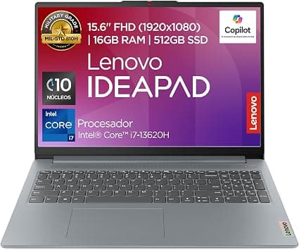 Lenovo IdeaPad Slim 3 15IRH8 Laptop | 15.6" FHD Intel Core i7-13620H 16GB RAM 512GB SSD | Dolby Audio Camera FHD 1080p | Windows 11 Home Arctic Grey on Amazon.sa - Price Tracker
