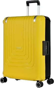 Eminent Checked Luggage 26 Inches – Polypropylene Hard Case Luggage Sets with 4 Double Spinner Wheels TSA Lock (Checked Luggage 26-Inch, Yellow Black) on Amazon.sa - Price Tracker