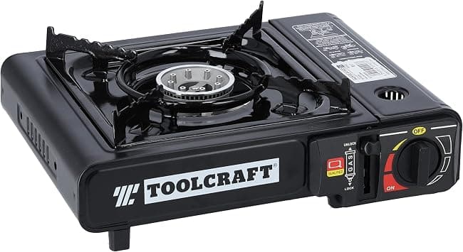 Royalford Portable Gas Stove, Durable Iron Construction, Rf10359 Compact And Lightweight Outdoor Camping Cooker, Piezo Electric Ignition, Variable Heat Control, Fuel Safety Cut Out, Carry Case, Multi on Amazon.ae - Price Tracker