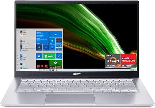 Acer Swift 3 Thin & Light Laptop | 14" Full HD IPS 100% sRGB Display | AMD Ryzen 7 5700U Octa-Core Processor | 8GB LPDDR4X | 512GB NVMe SSD | WiFi 6 | Backlit KB | FPR | Amazon Alexa | SF314-43-R2YY on Amazon.ae - Price Tracker
