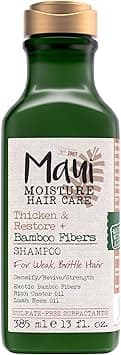 Maui Moisture Thicken & Restore + Bamboo Fiber Sulfate Free Shampoo, 13 Ounce, Helps Soften Treated, Natural, or Transitioning Hair, Helps Renew Brittle, Dry Hair on Amazon.ae - Price Tracker