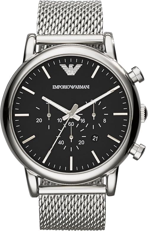 Emporio Armani Men's Chronograph, Stainless Steel Watch, 46mm case size on Amazon.ae - Price Tracker