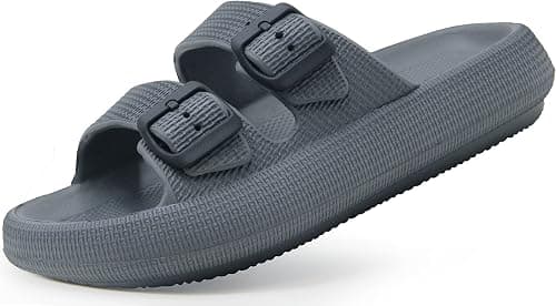Weweya Cloud Slides for Women and Men - Pillow Slippers - Double Buckle Adjustable - EVA Flat Sandals on Amazon.ae - Price Tracker