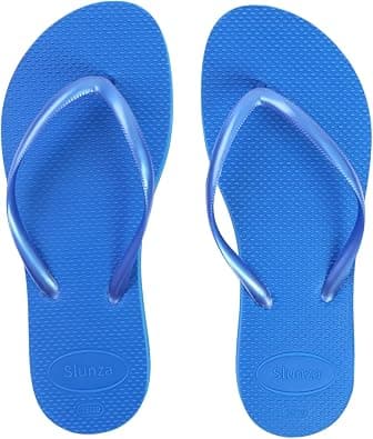 Women’s Flip Flops Coastal Blue, Cushioned Thong Sandals, Non-Slip Beach Slippers على Amazon.ae - متتبع الأسعار